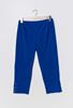 Picture of CURVY GIRL ROYAL BLUE CAPRI WITH BUTTONS.